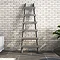 Arezzo Anthracite Leaning Ladder 1600 x 600 Heated Towel Rail  Profile Large Image