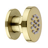 Arezzo Art Deco Crosshead Brushed Brass Luxury Spa 3 Outlet Shower Bundle
