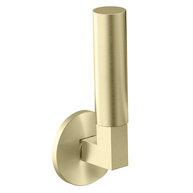 Arezzo Art Deco Single Lever Side Action Mono Basin Mixer - Brushed Brass