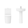 Arezzo B-Shaped Shower Bath Suite - 1700mm  Standard Large Image