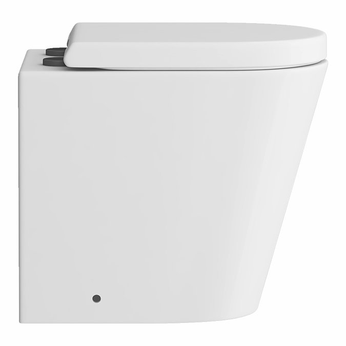 Arezzo Back to Wall Toilet (incl. Seat with Matt Black Hinges)