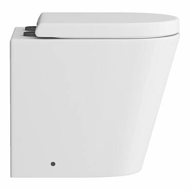 Arezzo Back to Wall Toilet (incl. Slim Seat with Matt Black Hinges)