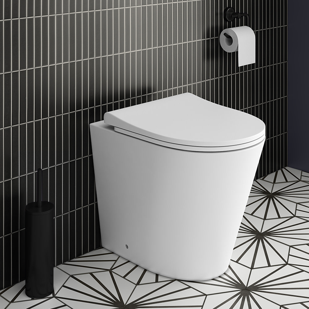 Arezzo Back to Wall Toilet incl. Slim Soft Close Seat with Matt