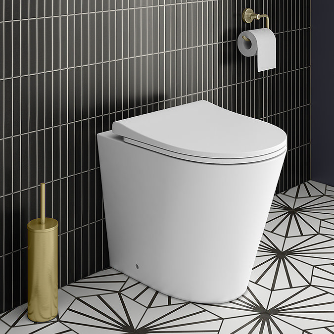 Arezzo Back to Wall Toilet + Slim Soft Close Seat