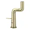 Arezzo Basin Mixer Tap with 360 Degree Rotating Spout Brushed Brass Feature Large Image