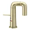 Arezzo Basin Mixer Tap with 360 Degree Rotating Spout Brushed Brass Large Image