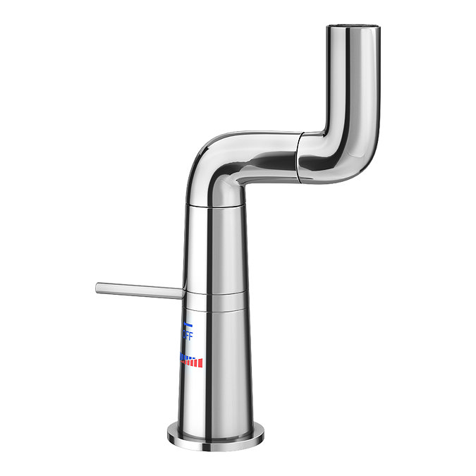 Arezzo Basin Mixer Tap with 360 Degree Rotating Spout Chrome Feature Large Image