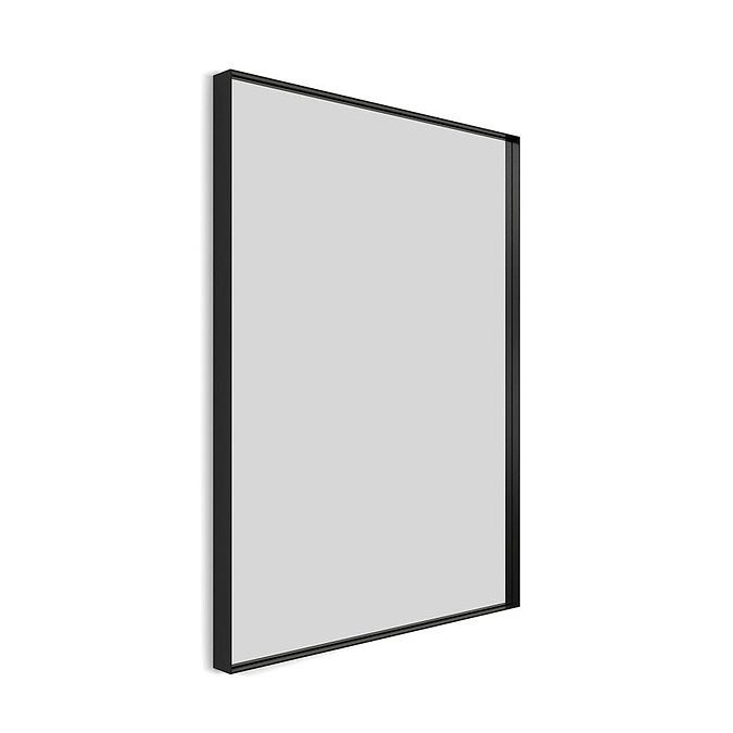 Arezzo Black 600 x 800mm Rectangular Mirror Large Image
