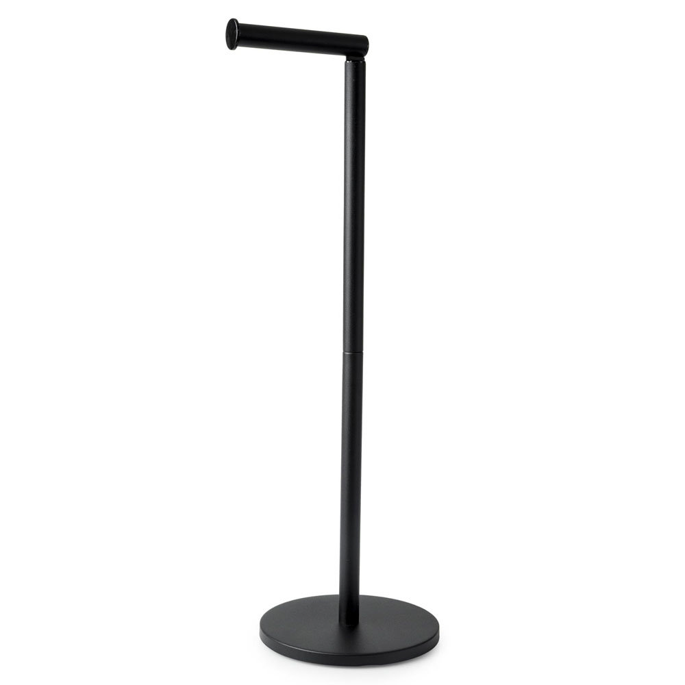 Arezzo Black Free Standing Toilet Roll Holder Large Image