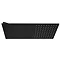 Arezzo Black Square Flat Fixed Shower Head (220 x 500mm)  Profile Large Image