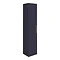 Arezzo Blue Floor Standing Vanity Unit, Tall Cabinet + Toilet Pack with Rose Gold Handles Newest La
