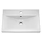 Arezzo Blue Wall Hung Sink Vanity Unit + Toilet Package with Chrome Handle Feature Large Image