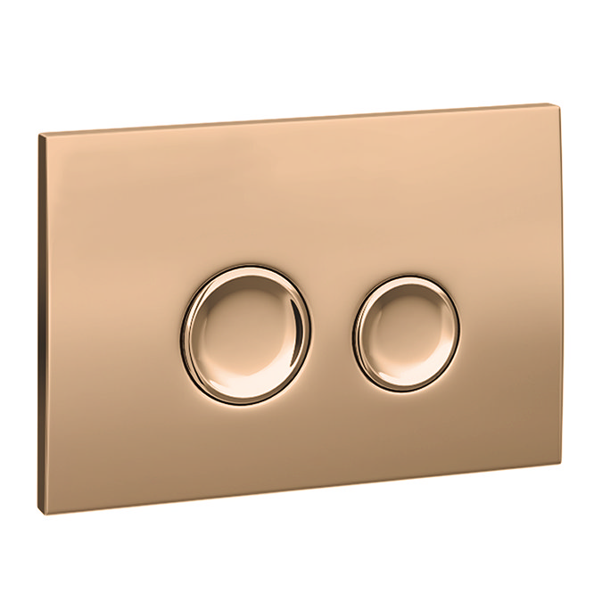 Arezzo Polished Bronze Round Button Flush Plate
