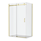 Arezzo Brushed Brass 1000 x 700 Frameless Sliding Door Shower Enclosure