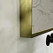 Arezzo Brushed Brass 1000 x 800mm Rectangular Mirror  Feature Large Image