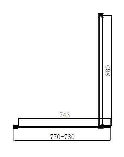 Arezzo Brushed Brass 10mm Glass 1400 x 800 Wet Room