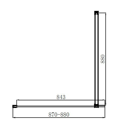 Arezzo Brushed Brass 10mm Glass 1400 x 800 Wet Room