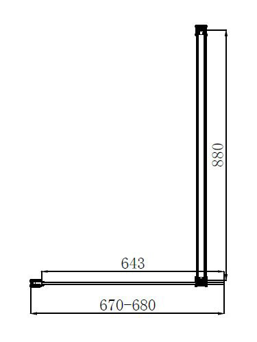 Arezzo Brushed Brass 10mm Glass 1700 x 700 Wet Room