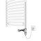 Arezzo Brushed Brass 1200 x 500mm Heated Towel Rail (incl. Valves + Electric Heating Kit)