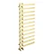Arezzo Brushed Brass 1200 x 500mm 12 Bars Designer Heated Towel Rail  Profile Large Image