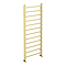 Arezzo Brushed Brass 1200 x 500mm Straight Heated Towel Rail (incl. Valves + Electric Heating Kit)