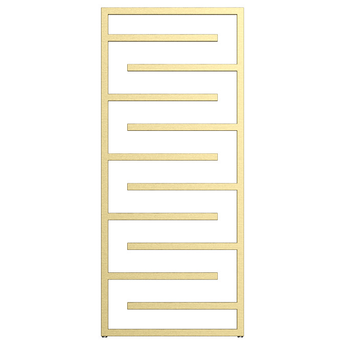 Arezzo Brushed Brass 1380 x 600mm Designer Towel Rail