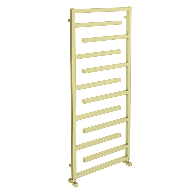 Arezzo Brushed Brass 1380 x 600mm Designer Towel Rail