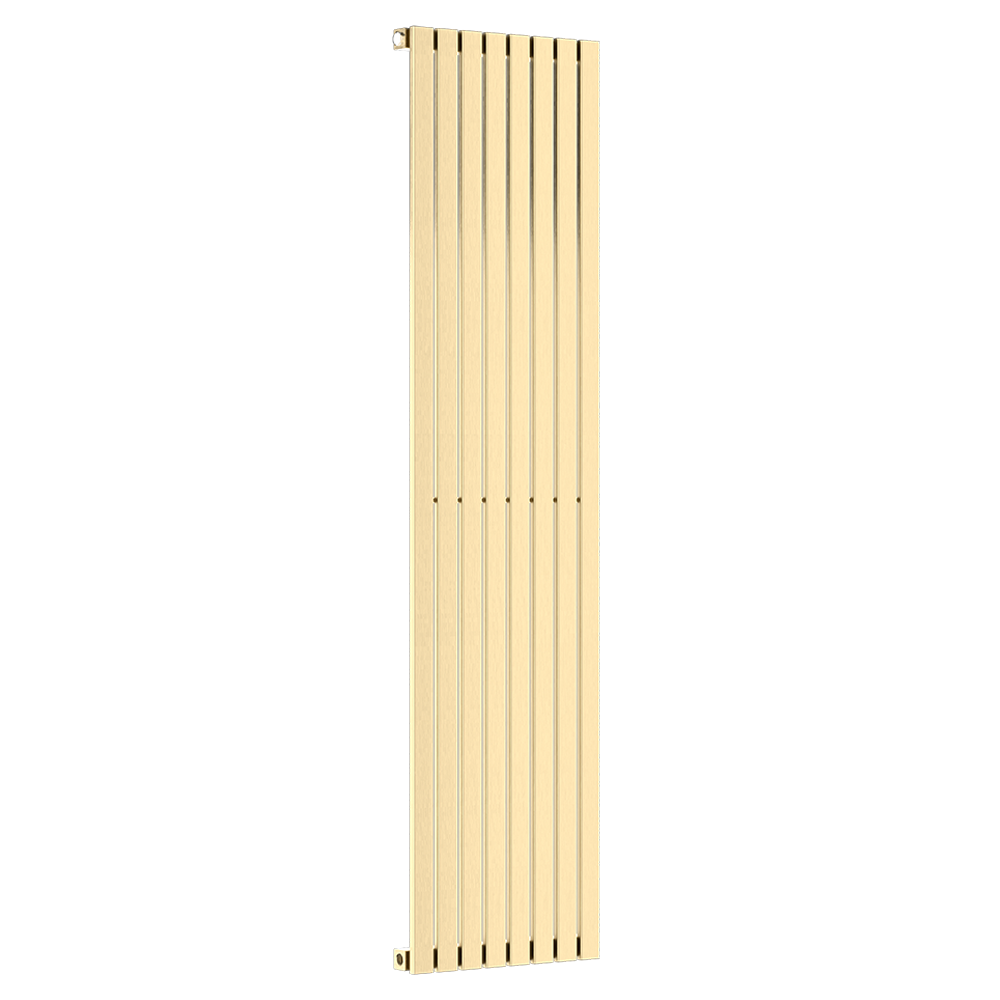 Arezzo Brushed Brass 1600 x 400 Flat Bar Straight Column Radiator