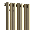 Arezzo Brushed Brass 1600 x 480 Round Bar Straight Column Radiator