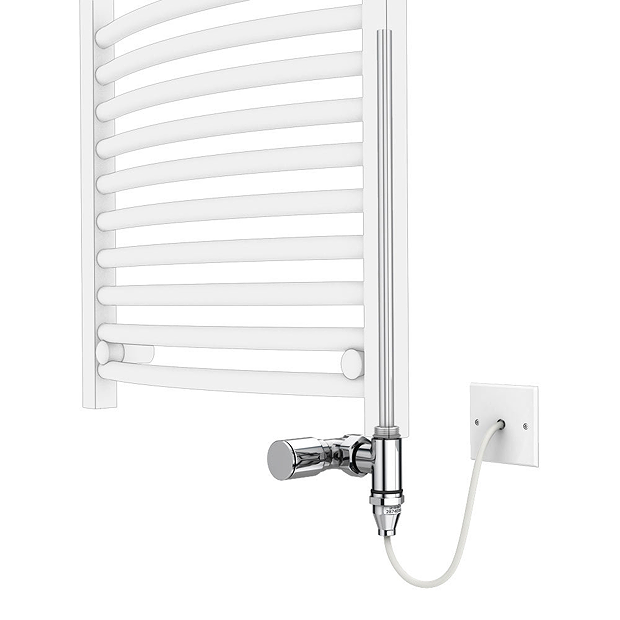 Arezzo Brushed Brass 1600 x 500mm Heated Towel Rail (incl. Valves + Electric Heating Kit)