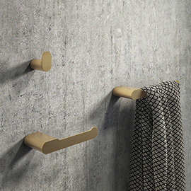 Arezzo Brushed Brass 3-Piece Bathroom Accessory Pack Medium Image
