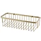 Arezzo Brushed Brass 300mm Wire Shower Basket  Profile Large Image