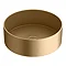 Arezzo Brushed Brass 360mm Round Stainless Steel Counter Top Basin + Waste