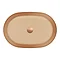 Arezzo Brushed Brass 380 x 560mm Oval Stainless Steel Counter Top Basin + Waste