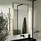 Arezzo Brushed Brass 600 x 800mm Rectangular Mirror Profile Large Image