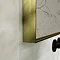 Arezzo Brushed Brass 600 x 800mm Rectangular Mirror Feature Large Image