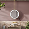 Arezzo Brushed Brass 600mm Double-Sided LED Hanging Mirror with Infrared Sensor & Anti-Fog