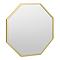 Arezzo Brushed Brass 600mm Octagon Mirror