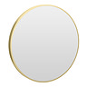 Arezzo Brushed Brass 600mm Round Mirror