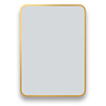 Arezzo Brushed Brass 700 x 500 Rectangular Mirror