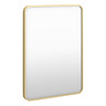 Arezzo Brushed Brass 800 x 600 Rectangular Mirror