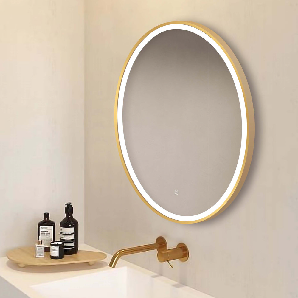 Circle deals illuminated mirror