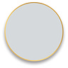 Arezzo Brushed Brass 700mm Round Mirror