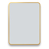 Arezzo Brushed Brass 800 x 600 Rectangular Mirror