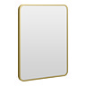 Arezzo Brushed Brass 800 x 600 Rectangular Mirror