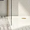 Arezzo Brushed Brass 90mm High Flow Shower Tray Waste  Profile Large Image