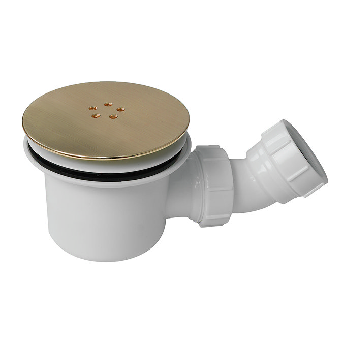 Arezzo Brushed Brass 90mm High Flow Shower Tray Waste