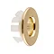 Arezzo Brushed Brass Basin Overflow Cover Insert Hole Trim  Feature Large Image