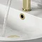 Arezzo Brushed Brass Basin Overflow Cover Insert Hole Trim  Profile Large Image