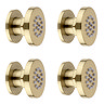 Arezzo Brushed Brass Body Jet - 4 x Slim Round Jets